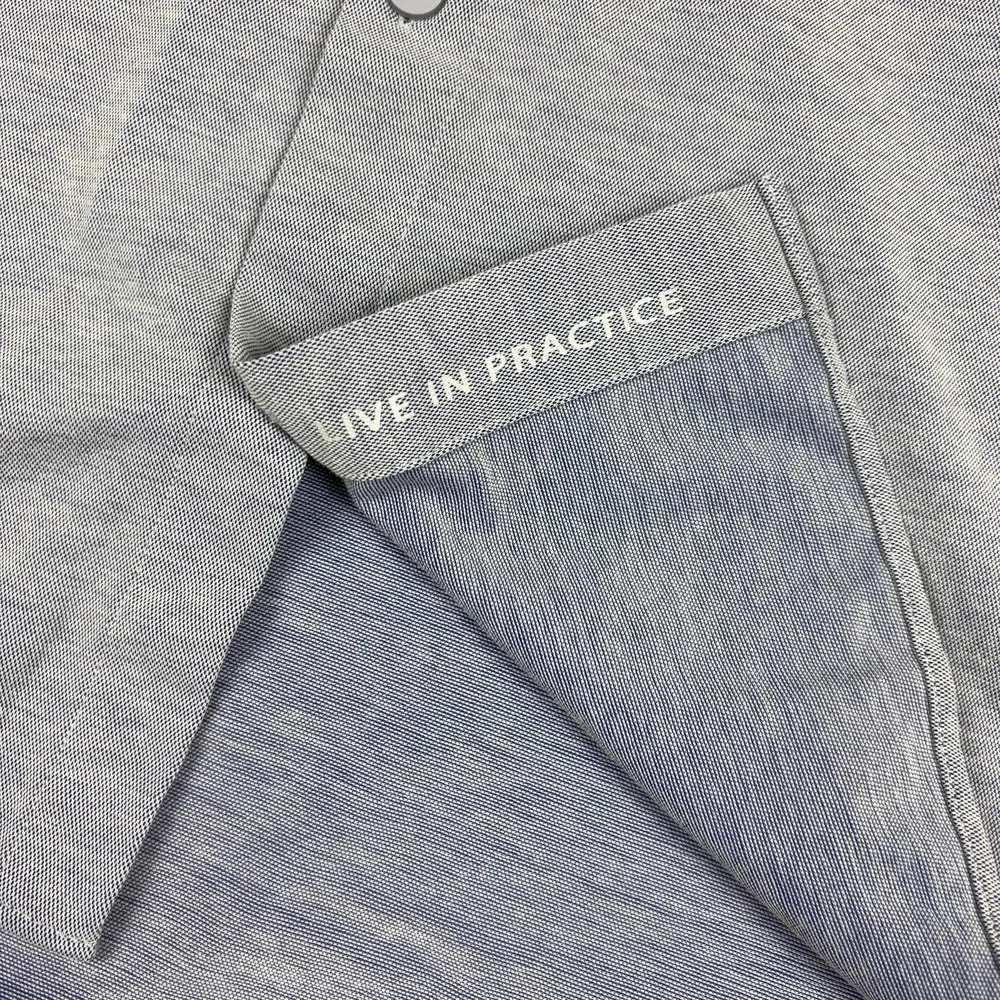 Lululemon Shirt Mens Large Gray Long Sleeve Button Up Knit Collared Casual